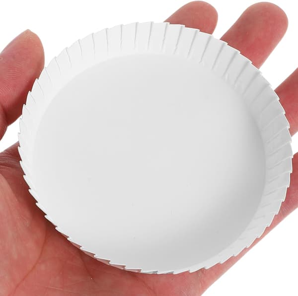 100 stk. engangspapirkopplokk, stablebare varmekopplokk for kaffe og te, kompakt design
