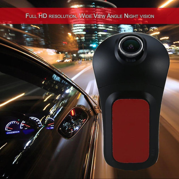 Wifi HD Night Vision Frontrear Dual Lens Driving Recorder Ingen skjerm