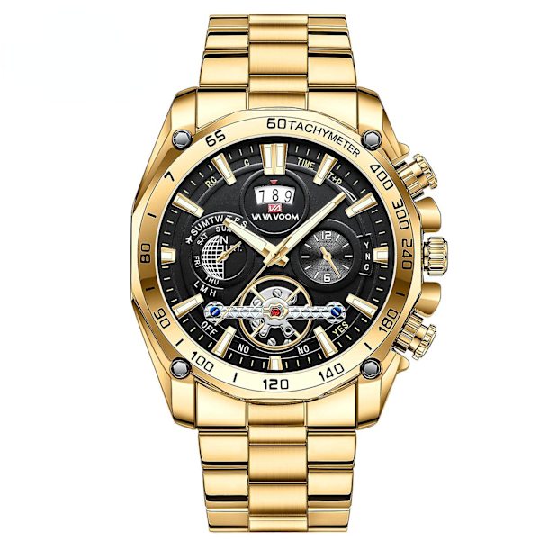 Luminous Trendy Student Ure Men's Tourbillon Mekanisk Ur (ikke-automatisk) 2421h