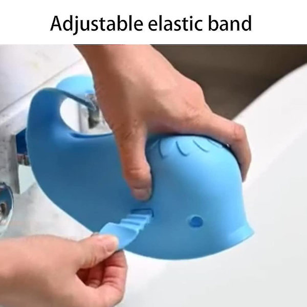 Haneformet Badekar Baby Badekar, Haneformet Badekar Baby Badekar Silikon Hval Til Børn, Badekarudløbsdækning Baby Badekar Blue