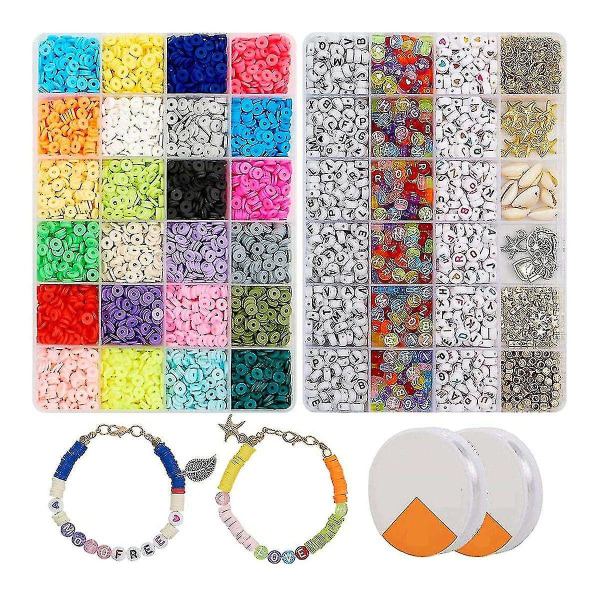 6000 Pcs Clay Heishi Beads