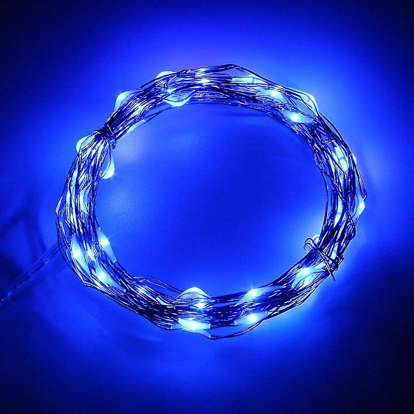 5m 50LED Lysstreng Fairy Light Batteri Julefest Dekoration