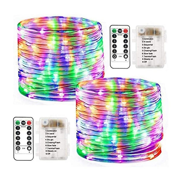 1 st 10m LED Utomhuslampor 100 LED-lampor Repslampor Stränglampor