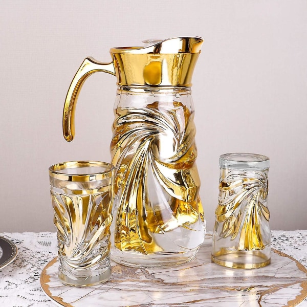 Glas Retro Creative Bar Nattduksbord European Golden Goblet
