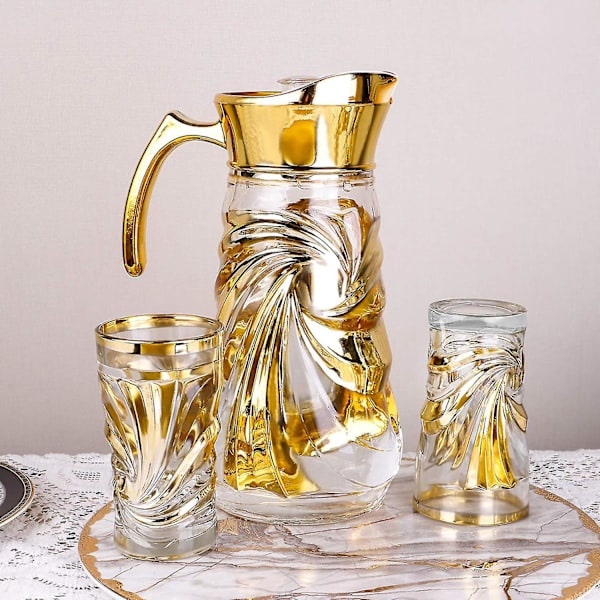 Glas Retro Kreativ Bar Natbord Europæisk Gylden Pokal