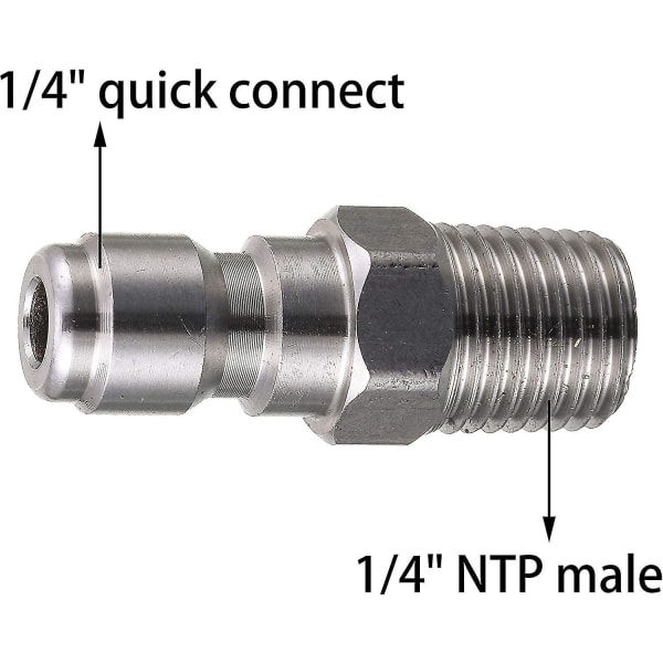 1/4 tuuman naaras NPT-liitin, 1/4 tuuman uros NPT-liitin