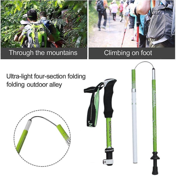 Koraman Carbon Aluminum Alloy Walking Stick