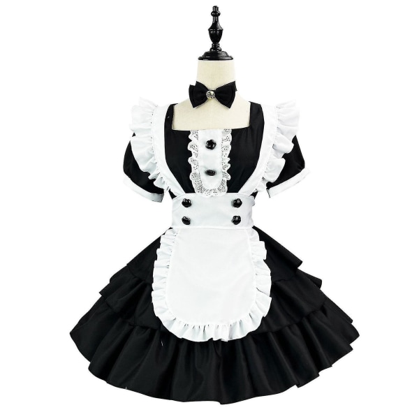 Dame Anime Fransk Lolita Fransk Forkle Fancy kostyme M