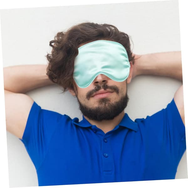 2 st Siden Sovmask Bekväm Natt Sovögonlapp Ögonlapp