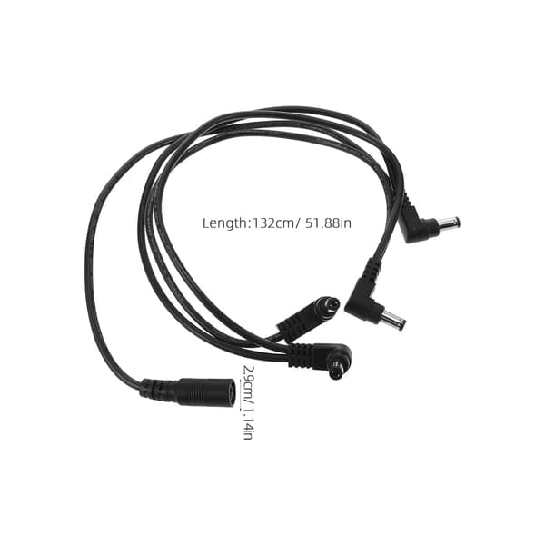 Gitarpedal patchkabel for elektronisk utstyr og gitareffekter med PVC- og kobbermateriale
