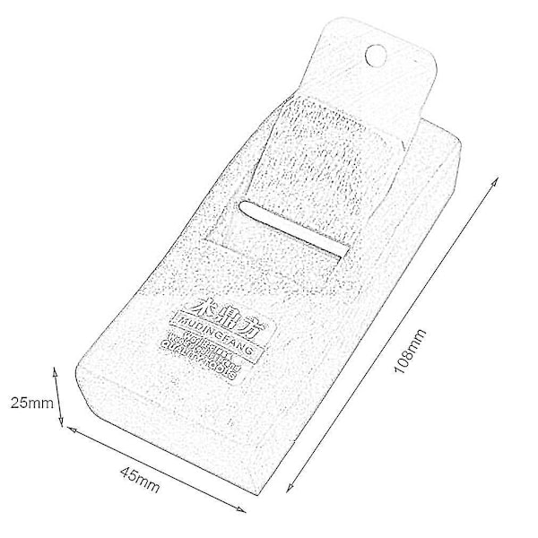 108mm Mini Håndplan for Trebearbeiding