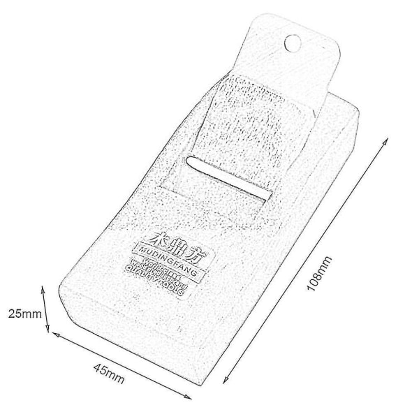 108mm Mini Håndplaner i Træ til Træbearbejdning