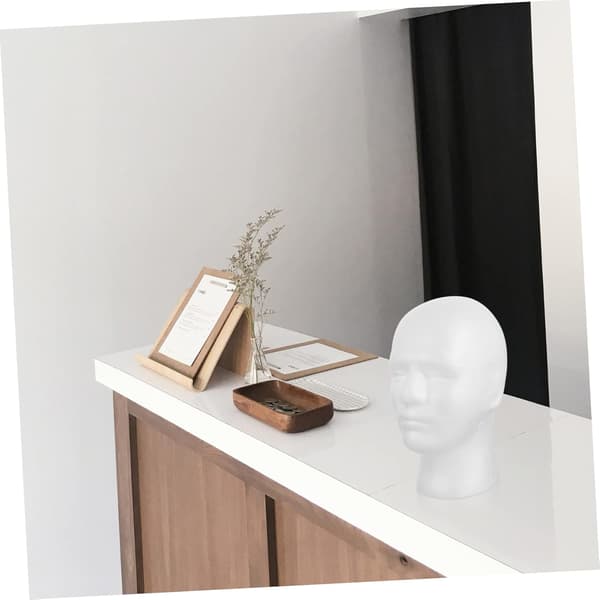 3 stk. Mannequin Display Stand til parykker, hatte og tørklæder, mandlig model