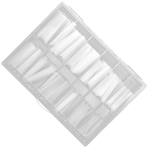 DIY Neglesalon Naturlige Ekstra Lange Franske Falske Negle - 240 stk.