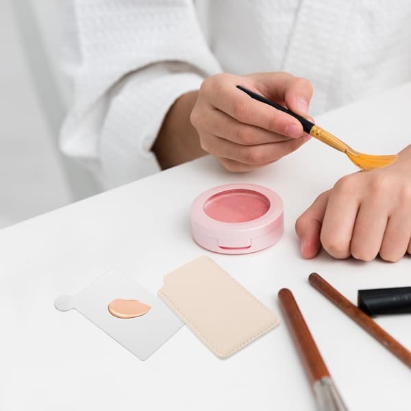 Mini makeup-blandepalet i rustfrit stål til foundation, øjenskygge