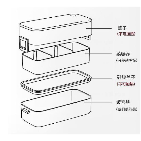 Japansk Mikrobølgeovn Bento Box Portable Lunsjbokser Rosa