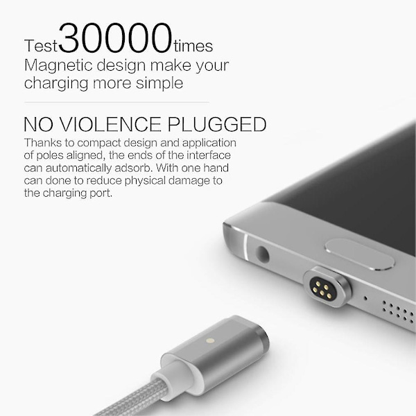 Wsken Magnetisk Ladningskabel Android Mini Adapter