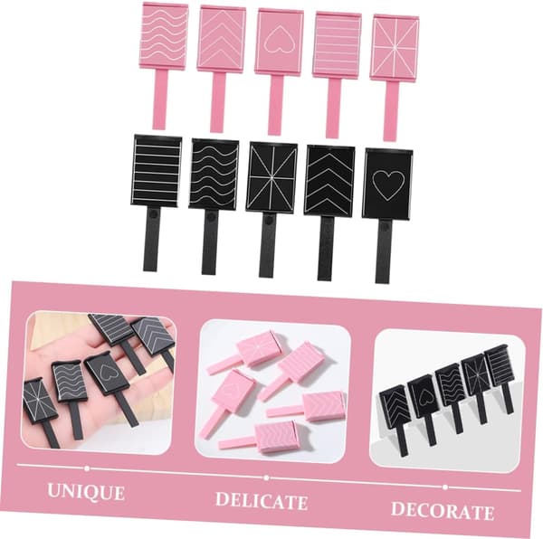 10 st magnetisk nageldesignkit nagelkonstmagneter kattögonmagneter för gellack