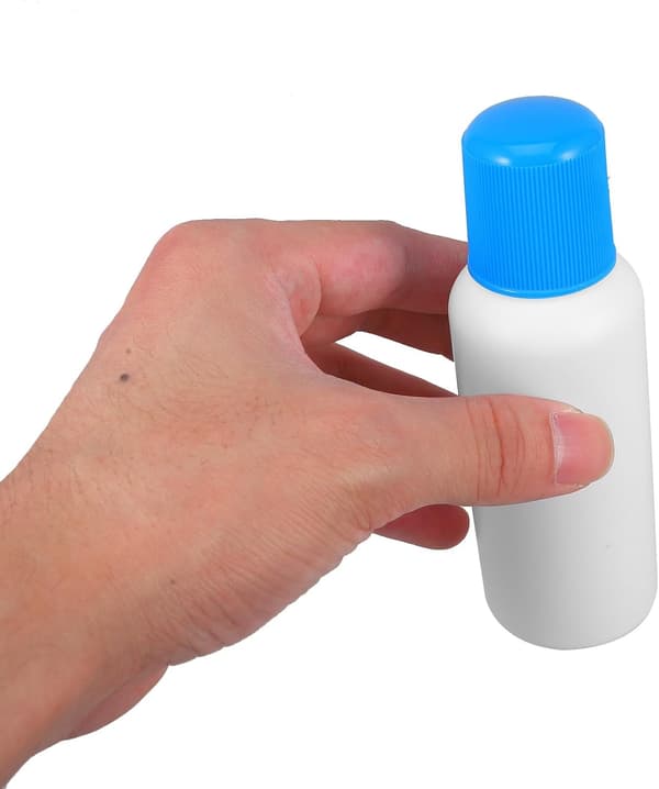 Påfyllningsbara applikatorflaskor med svamphuvud 6 st 100 ml klämbara plastbehållare