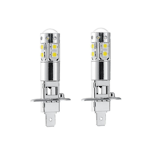 H3 LED-lamput, H3 sumuvalot (2 kpl, hopea)