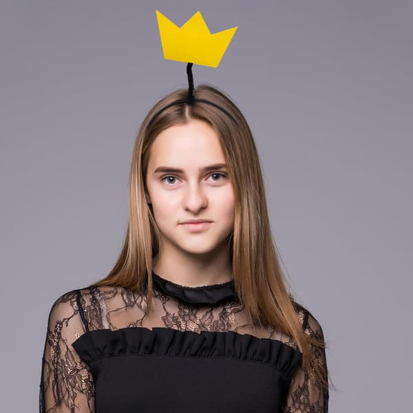 Eventyrstavkrone for jenter Prinsesse utkledning Plaststjerne-stav og krone-hodebånd tilbehør