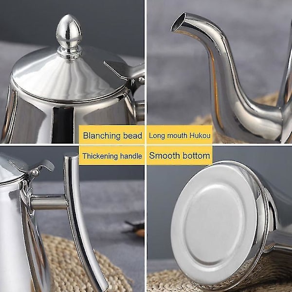 Tyk Rustfrit Stål Tekande Tekande Infuser Kaffe Pot