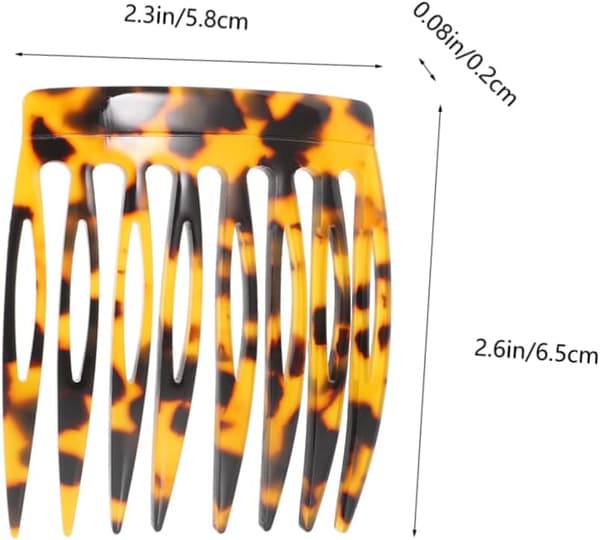Dekorativ Leopardprint Hårsidekam til Kvinder Lille Fransk Sidehårkam