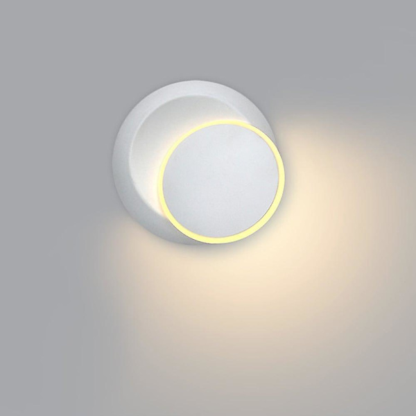 Skandinaavinen yksinkertainen LED-seinävalaisin pyöreä sängynpääty Eclipse