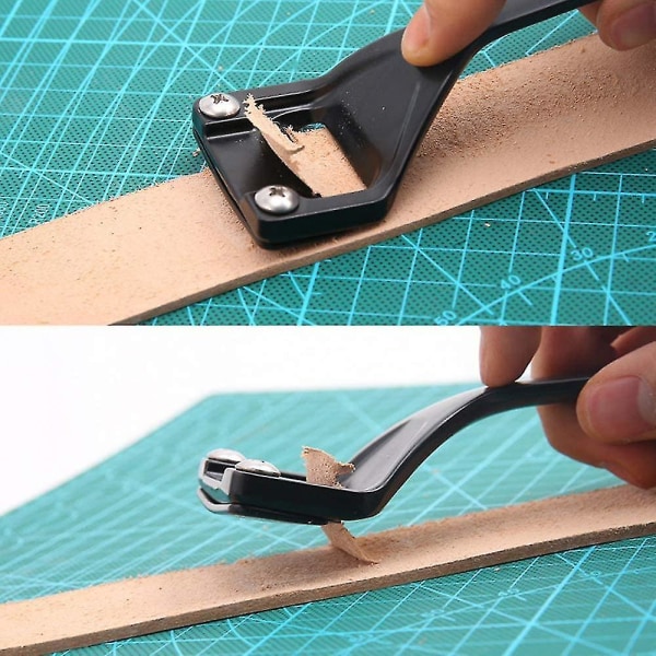 Läder Skivar för Tunnare Läder, Professionell Lädervaru Säker Kant Skivningsskalare DIY Verktyg