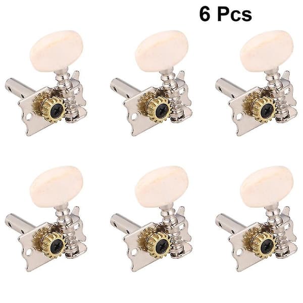 6 st. Akustisk Gitarr Enhetsknapp Special Gitarr Stämningsknappar Retro Gitarr Stämningsnycklar Gitarr Sträng Rullhuvud