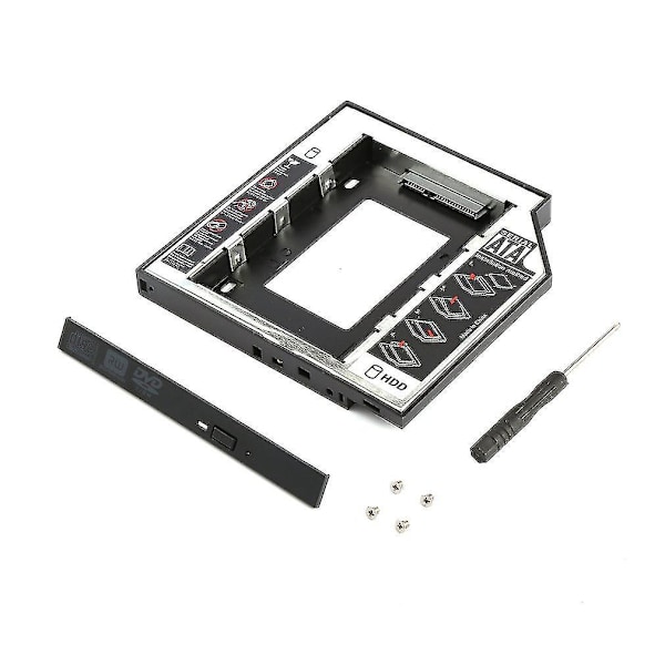 2:a HDD HD Hårddisk Caddy 12,7 mm Universal CD/DVD-ROM