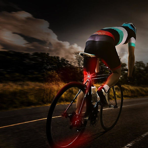 LED Cykel Baglygte Rundt Hjerteformet USB Opladning