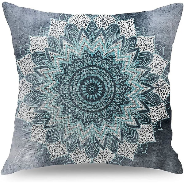 4 kpl Retro Floral Mandala Bohemian tyylisiä neliömäisiä tyynynpäällisiä koristeluun