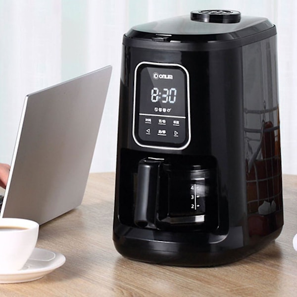 Automatisk Kaffemaskin Kaffebönor Pulver Dubbel Användning