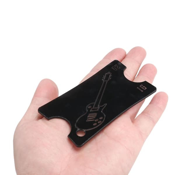 4-pack Akryl Gitarr Noterade Radie Mätare Greppbräda Gitarr Linjal Greppbräda Mätverktyg För Akustisk