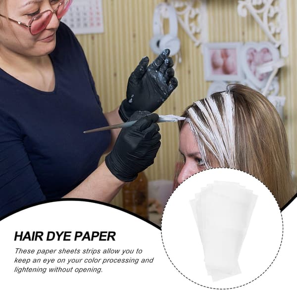 50 ark Hårfärgning Professionell Salong Highlight Isolering Patch DIY Hårfärg Papper