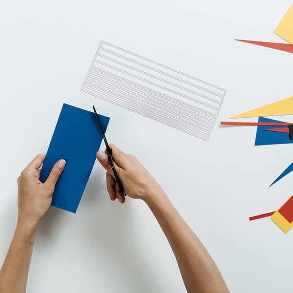 Skärform i kolstål, rektangulär ramstencil för DIY-scrapbooking och präglingshantverk
