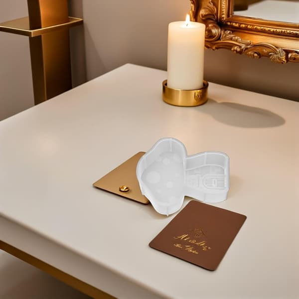 2 stk 3D sopplys silikonformsett for DIY håndlaget duftlys