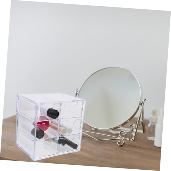 Elegant Makeup Skuffe Opbevaringsboks Stabelbar til Kosmetik Papirvarer Mere Skrivebordsorganisator