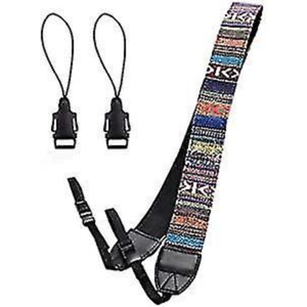 Camera Strap Adjustable Shoulder Neck Strap with Adapter