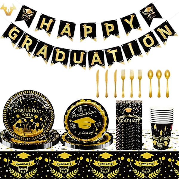 Trækflag Hængende Banner Fest Bunting Graduation Sæt