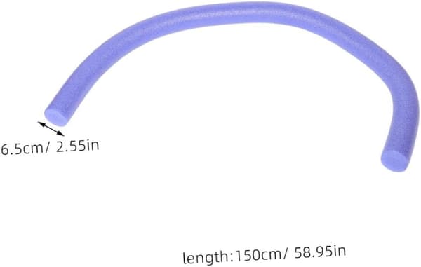 Solid Epe Foam Swim Noodle 6.5cm X 150cm Lila Flytande Pool Simtränare Vattenträningsutrustning