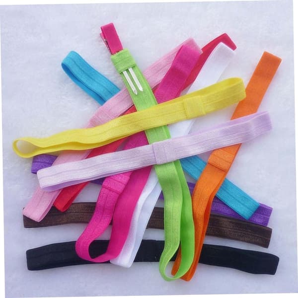 20 st elastiska pannband för barn och bebisar, 1,5 cm stretchiga hårband