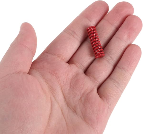 30 stk. 3D-printer sengefjedre 8x25mm røde formkompressionsfjedre sæt