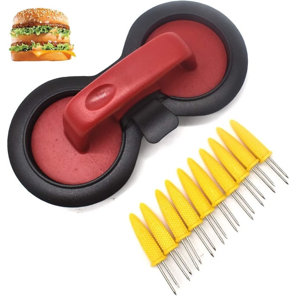 Hamburgerköttpress med non-stick verktyg för köksbakning