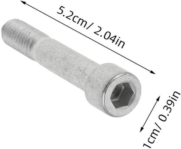 8 stk. M8 cykelsadelpindsklembolte i rustfrit stål med quick release