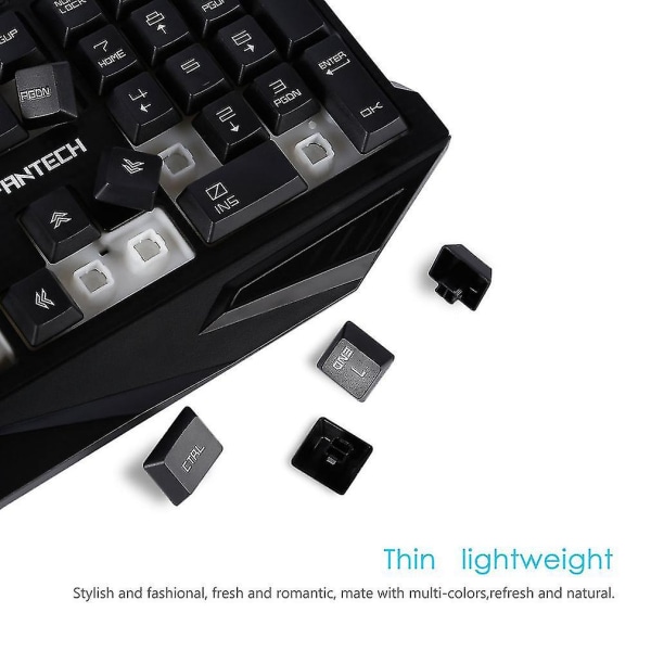 K10 Ergonomic Pro Gaming Keyboard Metal Kabelført USB