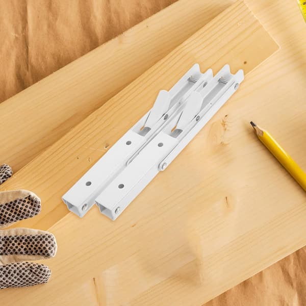 2 stk kraftige foldbare hyldebeslag i rustfrit stål 10-tommer L-formet foldbart bordbeslag