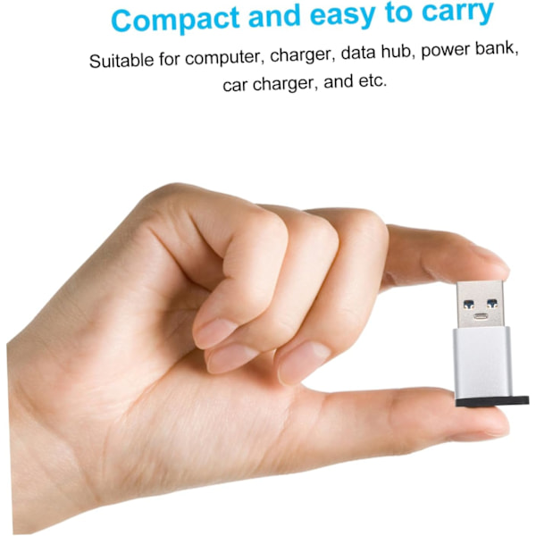 Usb-c til Usb Adapter Sæt med 5 Kompatibel Laptop Oplader Bil Power Bank