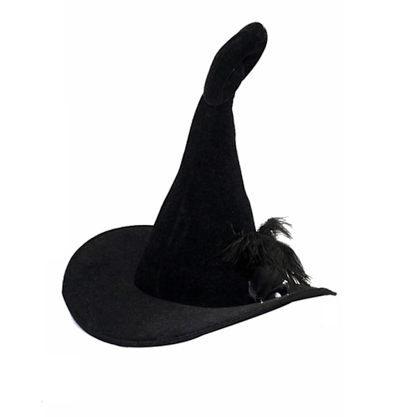 Halloween-häxhatt för kvinnor, stickad ull, modern häxhatt, vuxen, elak häxa, trollkarlhatt, cosplay